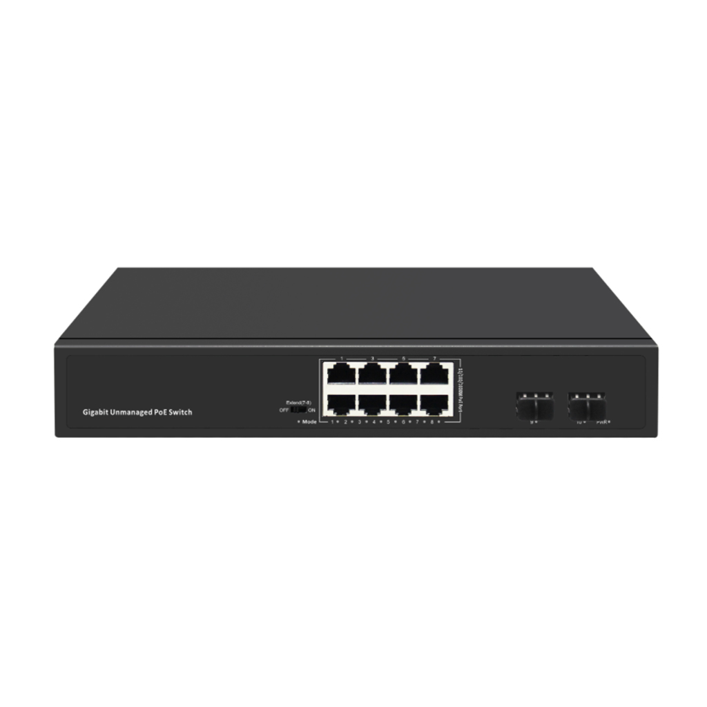 8 PORT 10/100/1000 +2 SFP POE SWİTCH (120W)